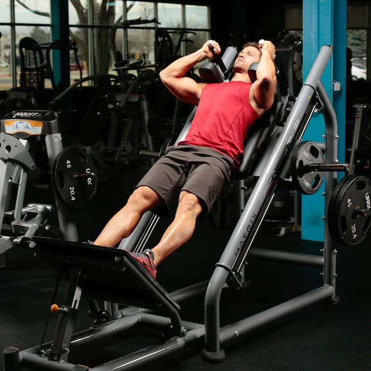 Hack squat: start position