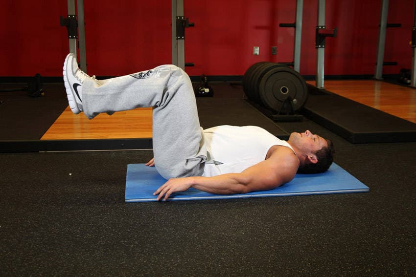 Reverse crunch: start position