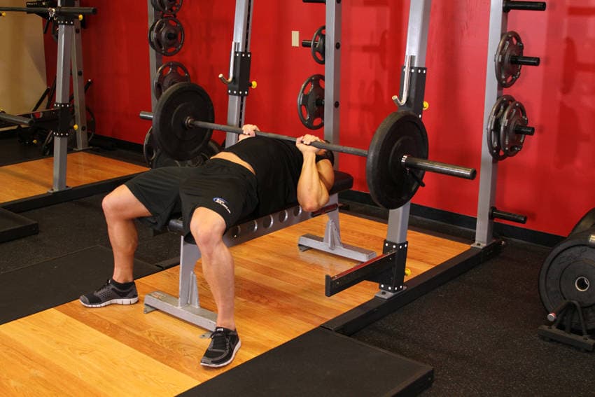 Smith machine JM press: end position